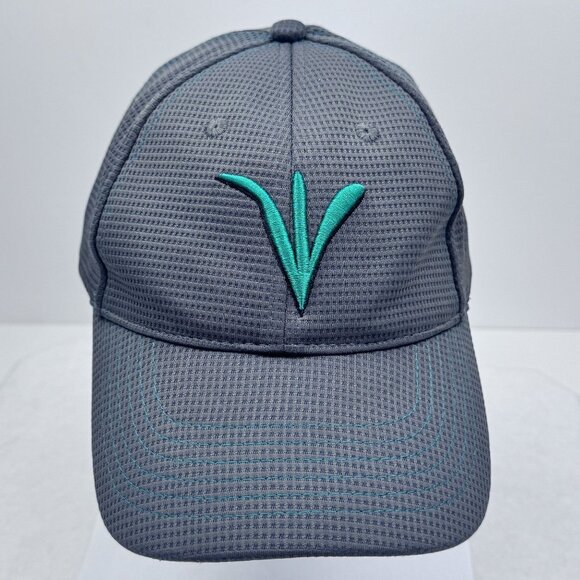 K-Products Precision Planting Gray Teal Cap Adjustable Hook and Loop Farm Hat - Picture 7 of 11